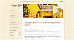 Desktop Screenshot of pension-olympos.com